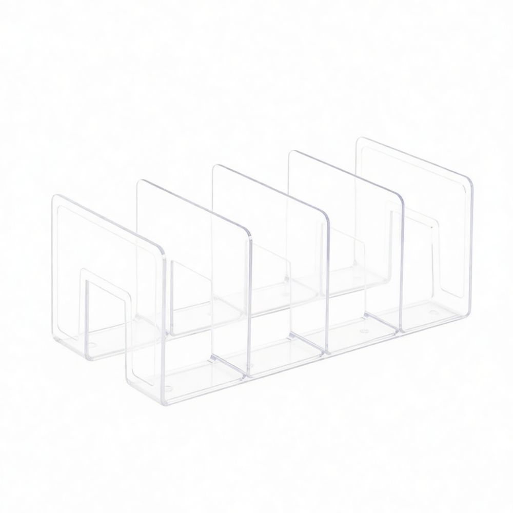 Clear Acrylic Book Stand Holder - Şeffaf Akrilik Masa Düzenleyici, Şeffaf Kitap