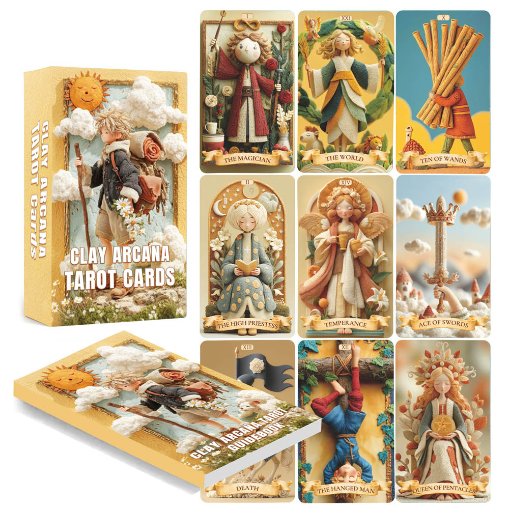 Tarot Deck With Guidebook - 78 Tarot Kartı Seti, 13x8 Cm