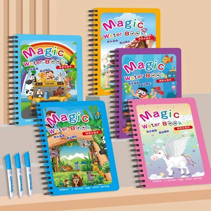 Montessori Oyuncakları Sihirli - Reusable Water Magic Coloring Book incelemesi ve fiyatı
