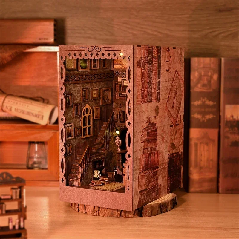 YENİ DIY Ahşap Kitap Köşesi Ra - Diy Wooden Book Nook Kit Shelf Insert incelemesi ve fiyatı