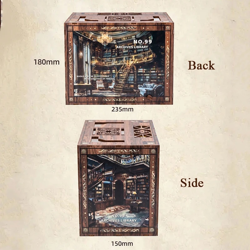 3D Model Kit Işıklı Kitap Ayra - Diy Wooden Book Nook Kit Shelf Insert incelemesi ve fiyatı