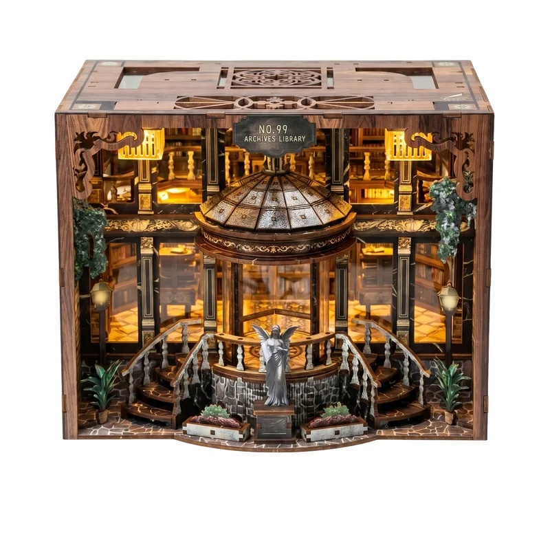3D Model Kit Işıklı Kitap Ayra - Diy Wooden Book Nook Kit Shelf Insert incelemesi ve fiyatı