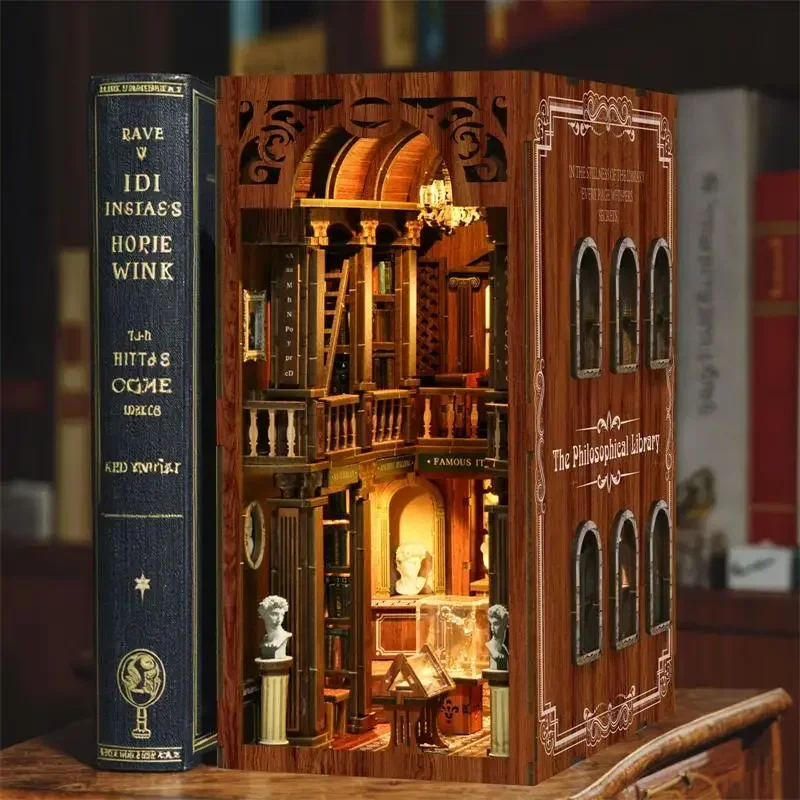 Philosophical Library Casa Yen - Diy Wooden Book Nook Kit Shelf Insert incelemesi ve fiyatı